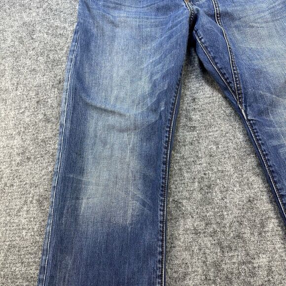 Rocawear Jeans Men 36 Classic Fit Baggy Embroidered Y2K Streetwear Heel Drag - Picture 4 of 15